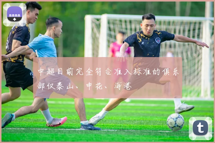 中超目前完全符合准入标准的俱乐部仅泰山、申花、海港