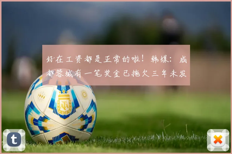 好在工资都是正常的啦！韩媒：成都蓉城有一笔奖金已拖欠三年未发